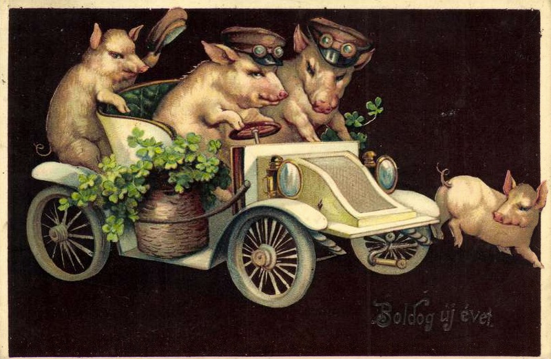 Illustration for article titled The Most Surreal Holiday Cards Ever Printed